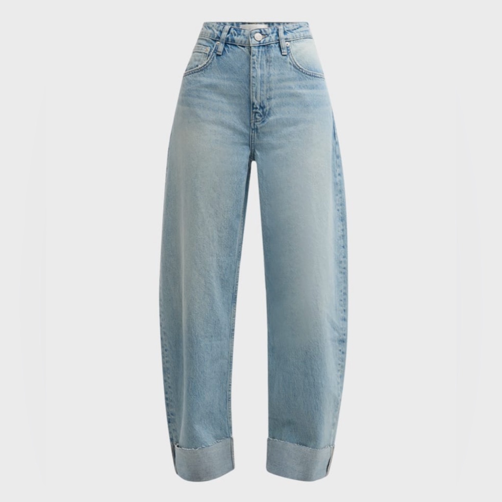 Frame Denim Light Blue Flare & Wide Leg Jeans